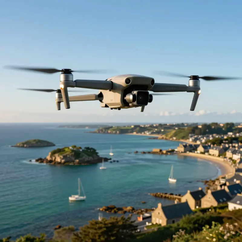 Tournage vidéo drone au-dessus du Golfe du Morbihan par Dclik