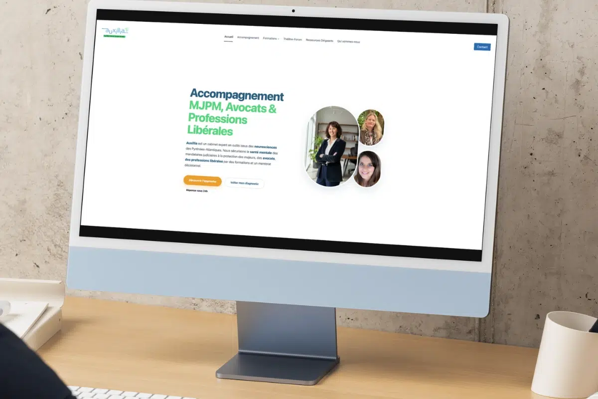 Création site web cabinet Auxillia — Agence Dclik