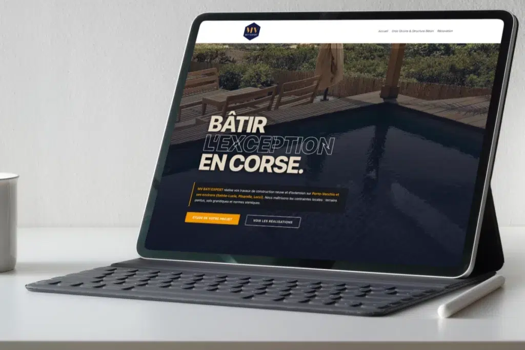 Création site web artisan maçon— Agence Dclik Morbihan
