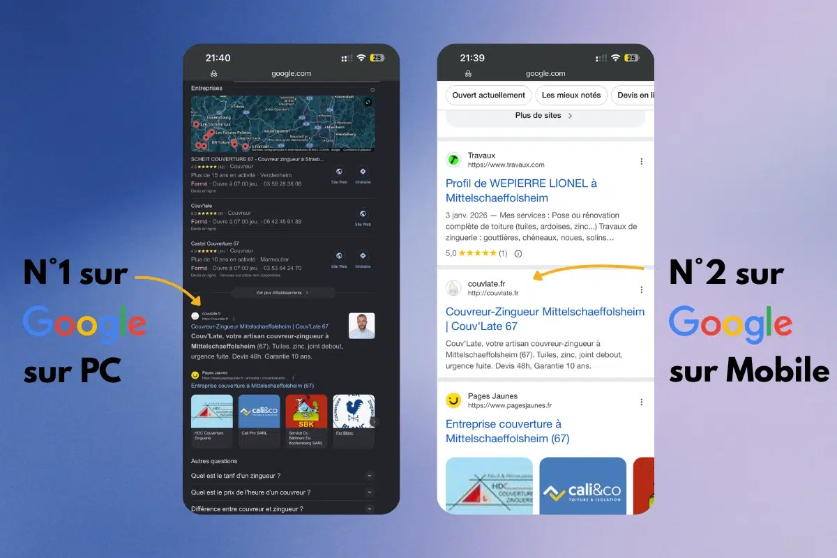 Référencement SEO local artisan BTP — Dclik Morbihan 56