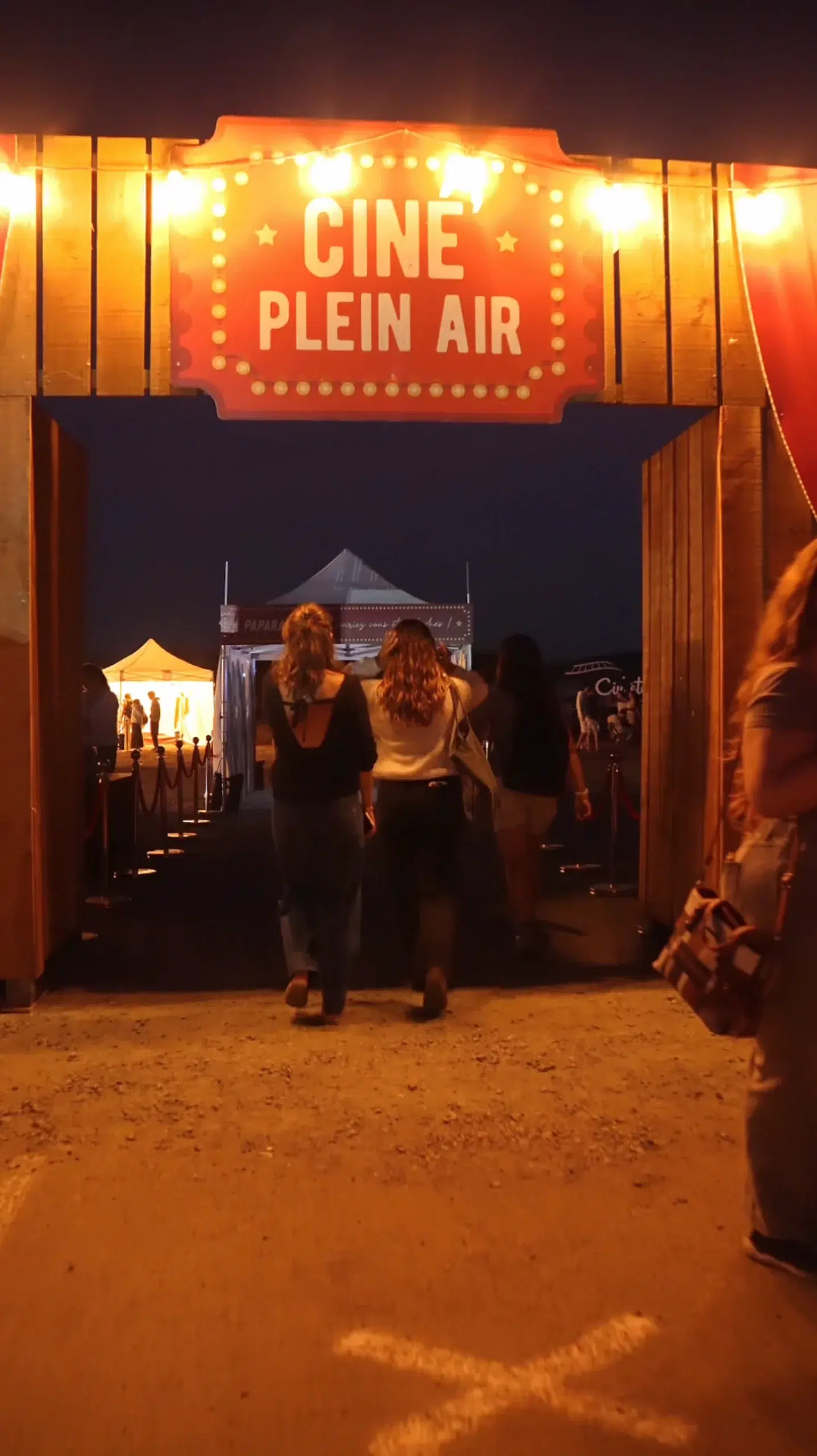 Tournage d'une soirée cinéma plein air E.Leclerc en Charente-Maritime
