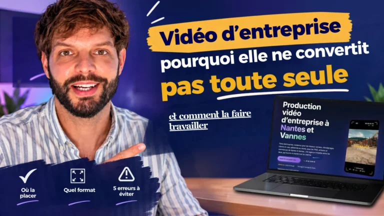 Victor Eymeric présente comment une vidéo d'entreprise convertit : où la placer, quel format, 5 erreurs à éviter