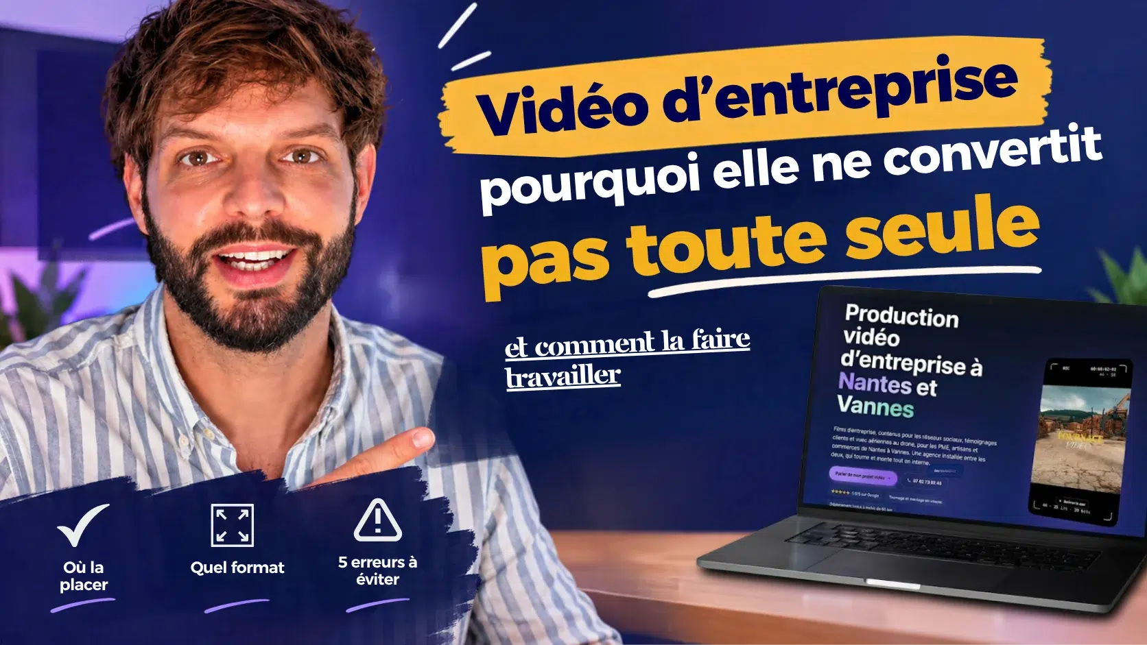 Victor Eymeric présente comment une vidéo d'entreprise convertit : où la placer, quel format, 5 erreurs à éviter